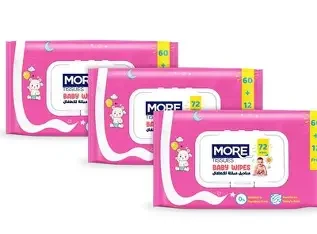 موري مناديل مبللة للاطفال 72منديل