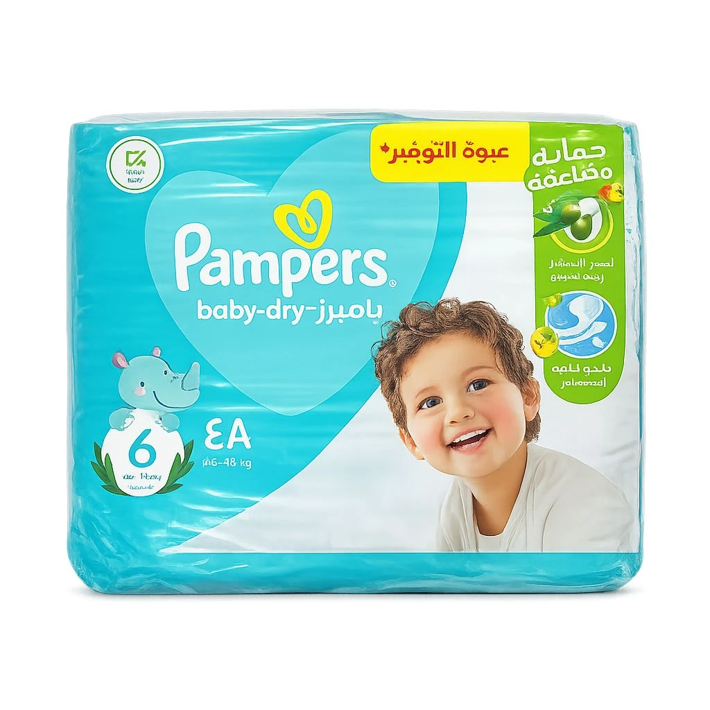 بامبرز مقاس 6 كبير 48 حفاضه