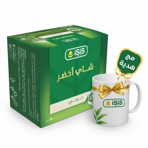ايزيس شاي اخضر نقي 50فلتر +مج