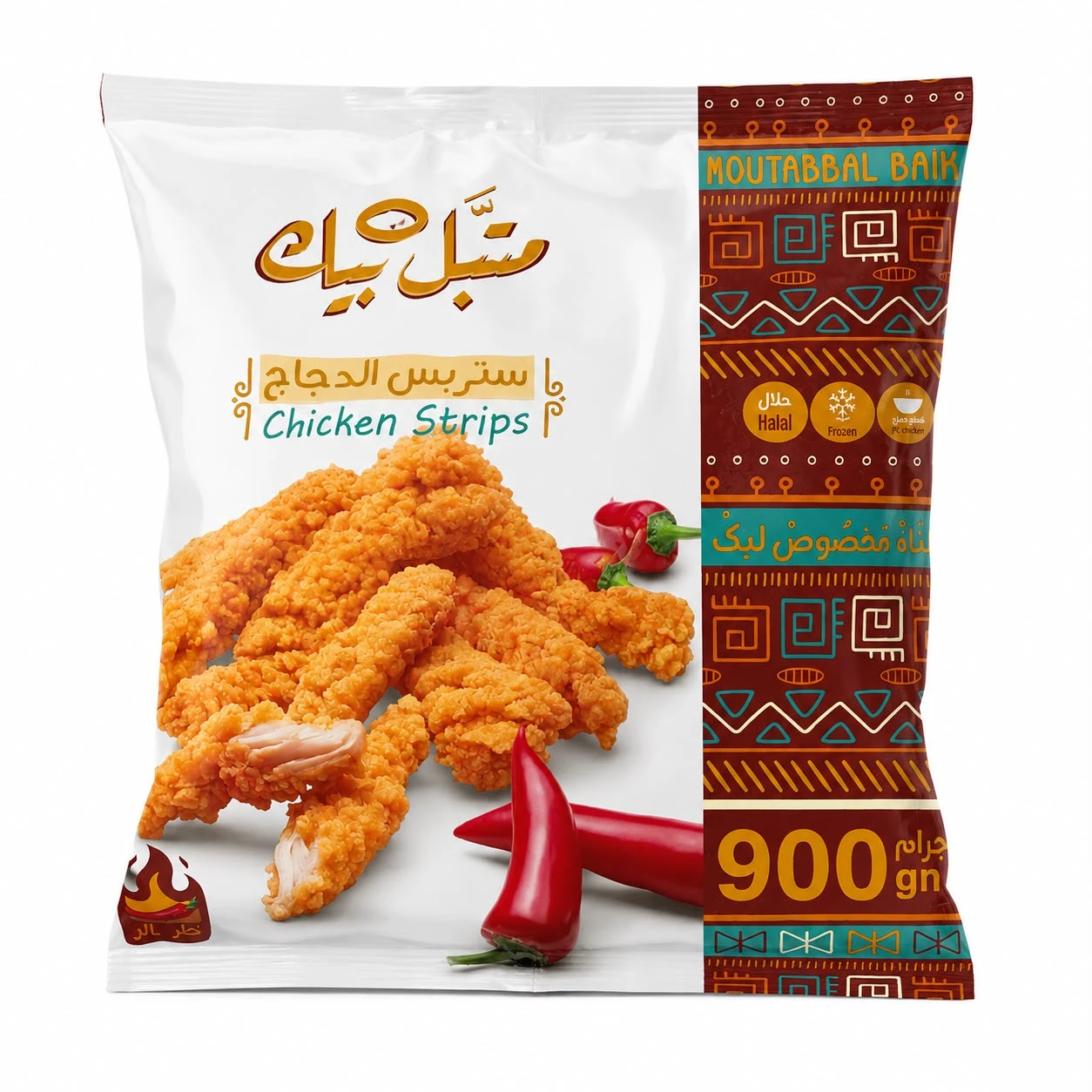 متبل بيك استريبس حار 900جم